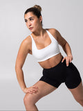 Power Seamless Sports Bra - White