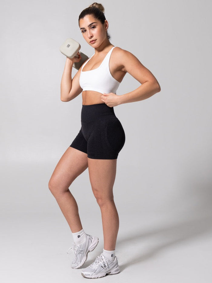 Power Seamless Sports Bra - White
