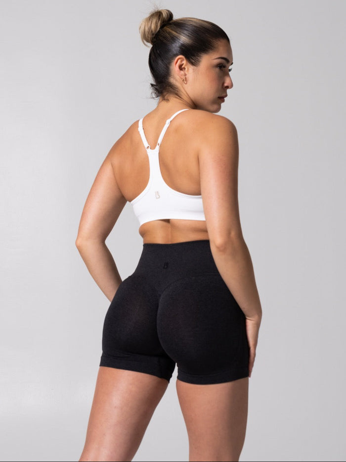 Power Seamless Sports Bra - White