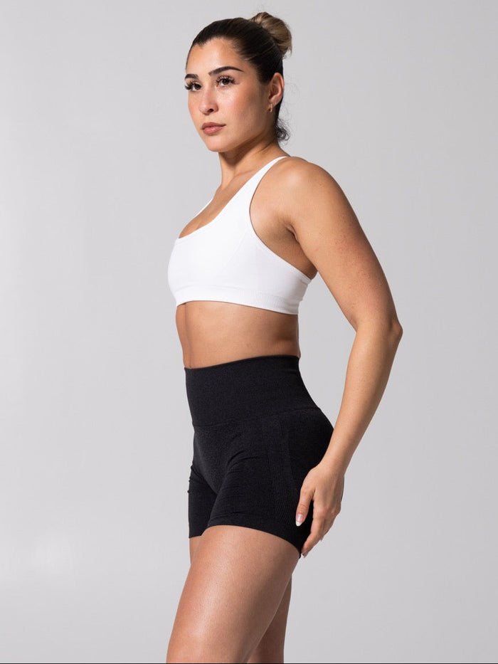 Power Seamless Sports Bra - White