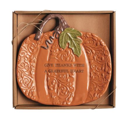 Pumpkin Sentiment Plate 2 COLORS
