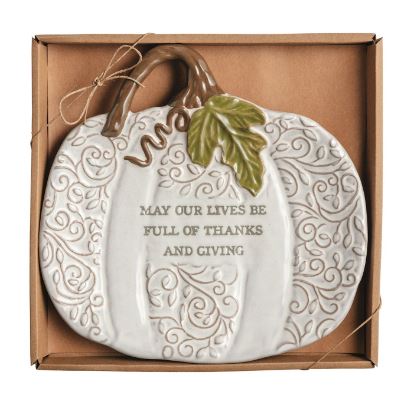 Pumpkin Sentiment Plate 2 COLORS