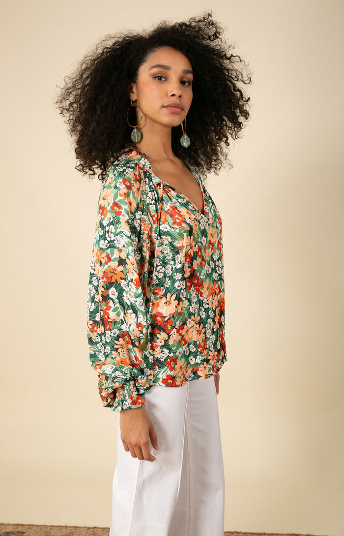 Remington Pleated Top, color_green