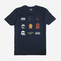 Retro Star Wars Character Classic Comfort Tee - Heroes & Villains-Star Wars-T-Shirt