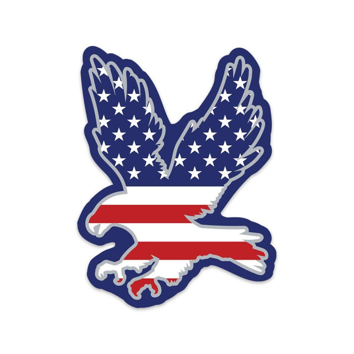 RetroPlanet - American Flag Eagle USA Patriotic Mini Sticker