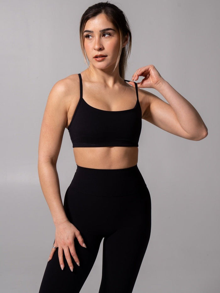 Reversible Sports Bra - Onyx Black and White