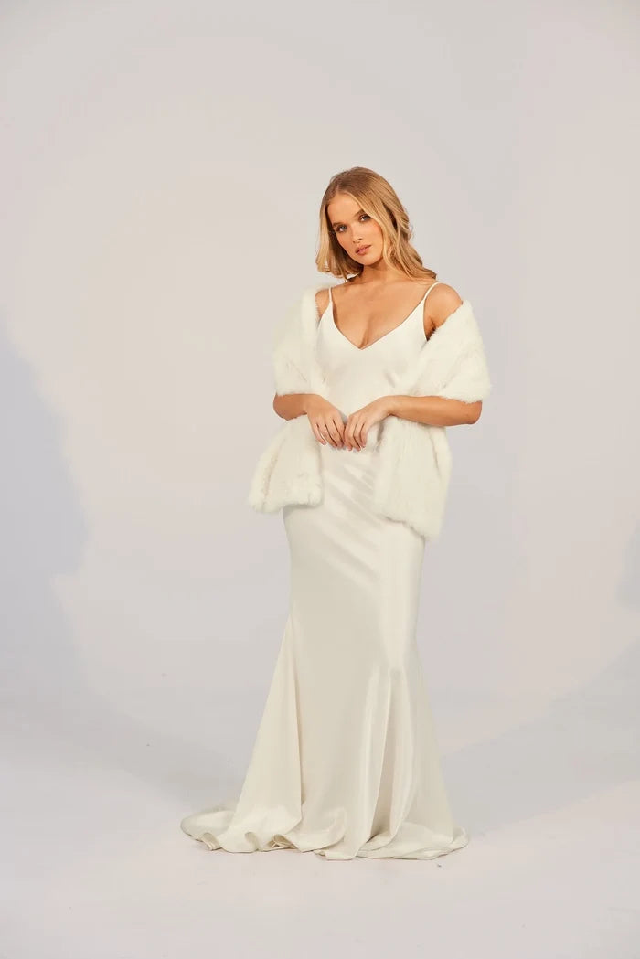 Rome Bridal Scarf Ivory - Accessory - Bubish
