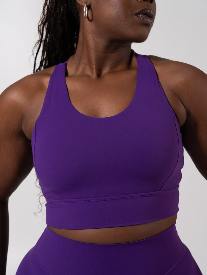 Rosa Sports Bra - Grape Jelly