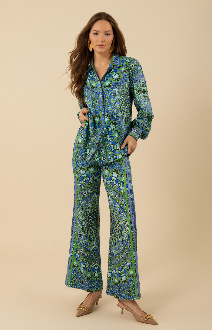 Ryan Twill Pant, color_emerald