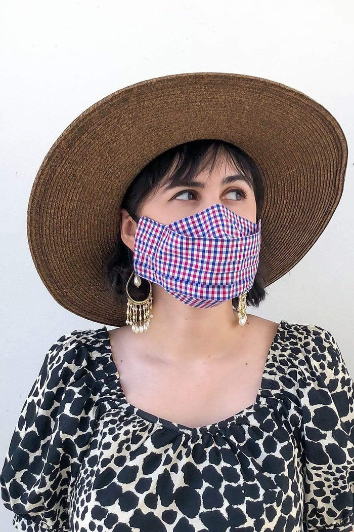 Safely Sip Face Masks Safely Sip Mask in Grey Denim - Chloe Dao