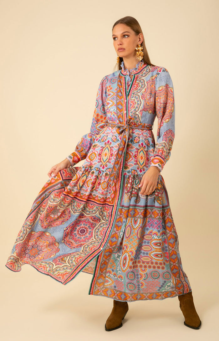 Samara Linen Maxi Dress, color_blue