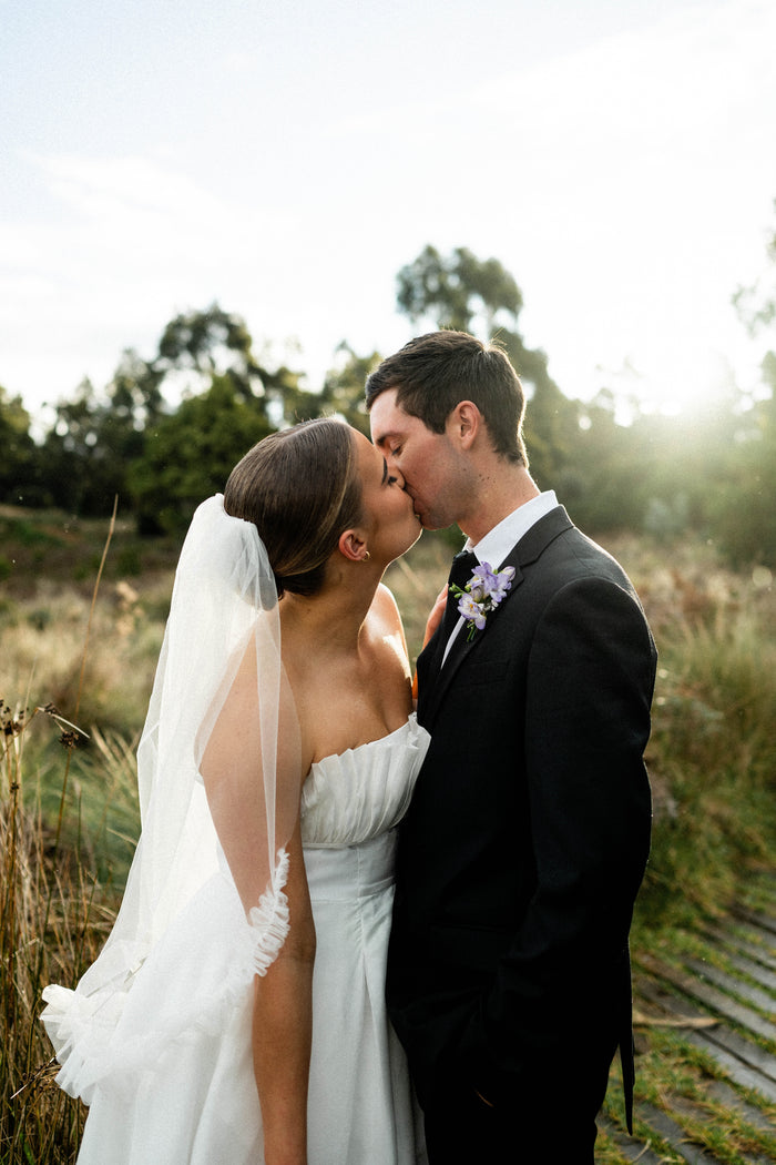 Saoirse Ivory Fingertip Veil - Accessory - Grace and Goddess