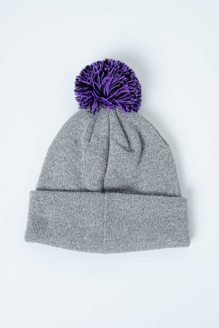 Script Knit Pom Beanie