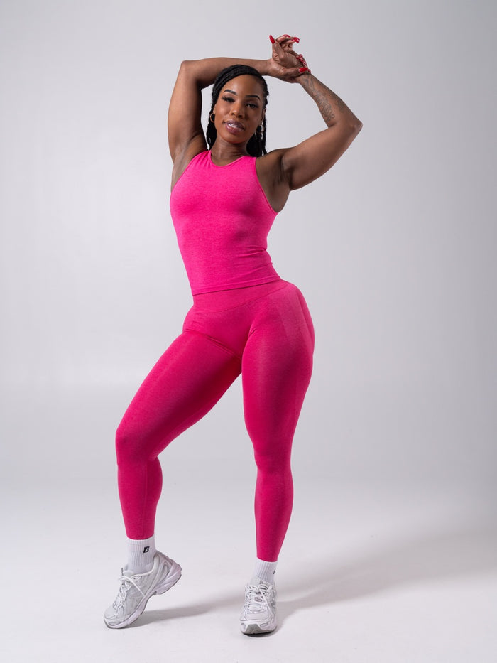 Shape Seamless Hip Tank - Heather Miami Vice
