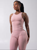 Shape Seamless Hip Tank - Heather Rose Water