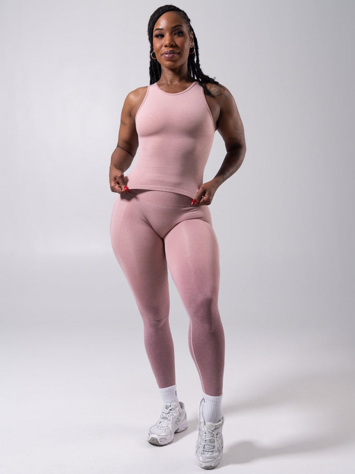 Shape Seamless Hip Tank - Heather Rose Water