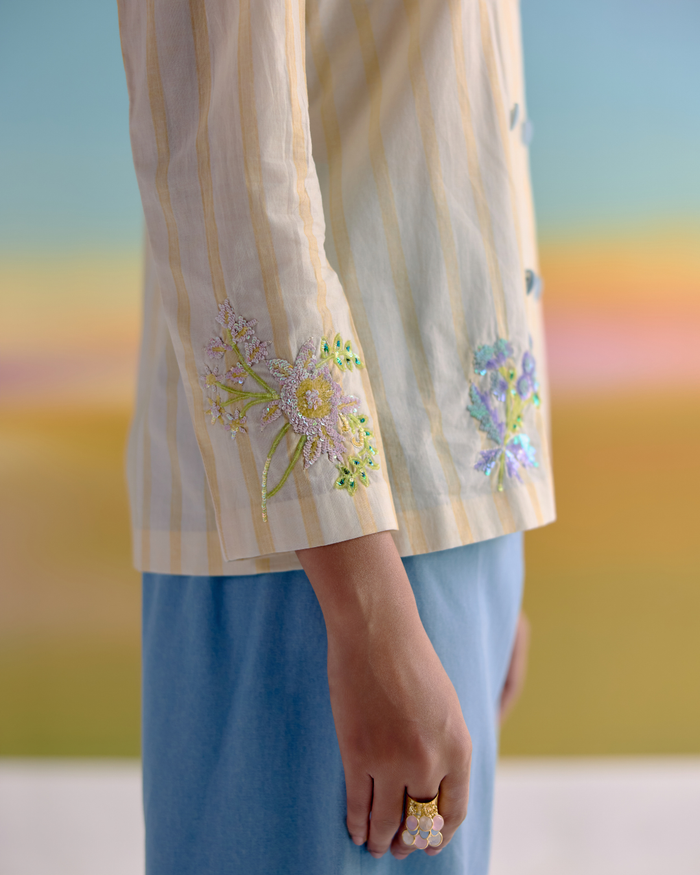 SILENT BLOSSOM SEQUINS JACKET