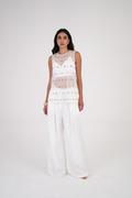 Silk Wave Palazzo Pant