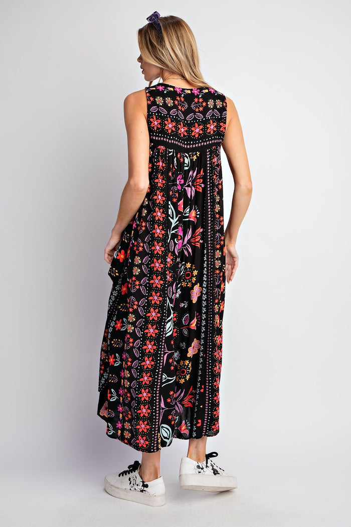 SLEEVELESS PRINTED ROMPER/JUMPSUIT PANTS
