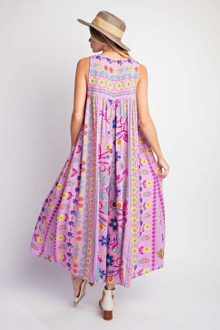 SLEEVELESS PRINTED ROMPER/JUMPSUIT PANTS