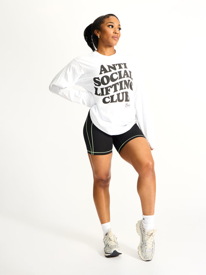 Social LS Tee - White