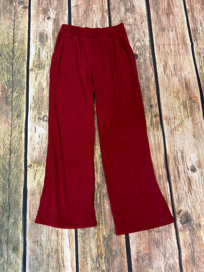 SOFT RIBBED PANTS- 4 Colors