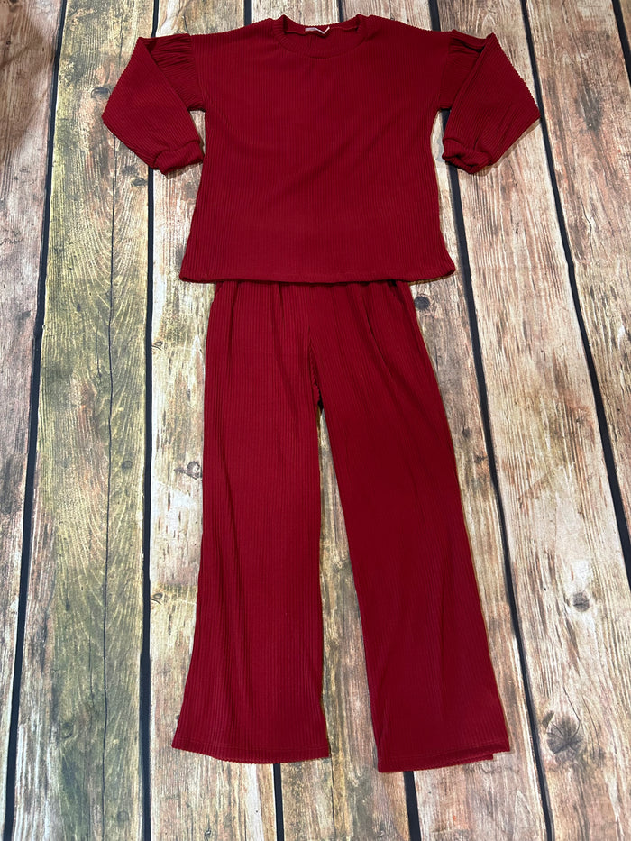 SOFT RIBBED PANTS- 4 Colors