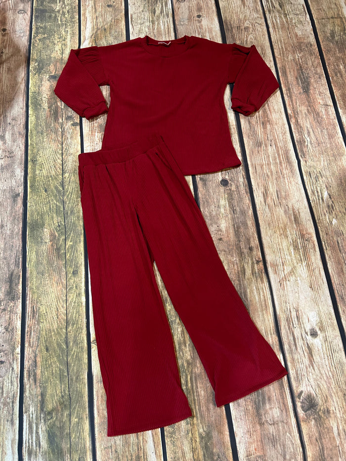 SOFT RIBBED PANTS- 4 Colors