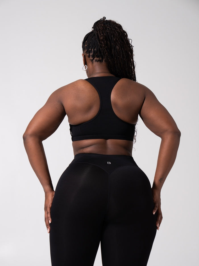 Sprint Her Sports Bra - Onyx Black