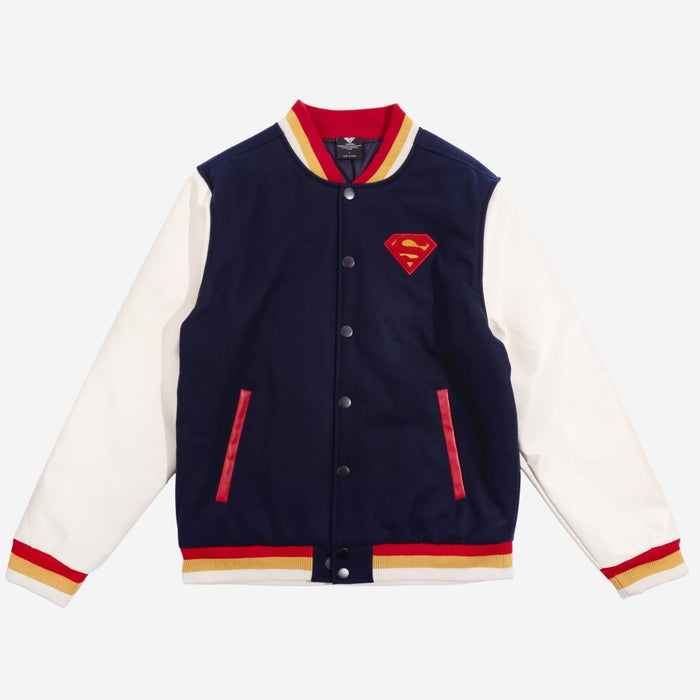 Superman Classic Varsity Jacket - Heroes & Villains-DC Comics-Varsity Jacket