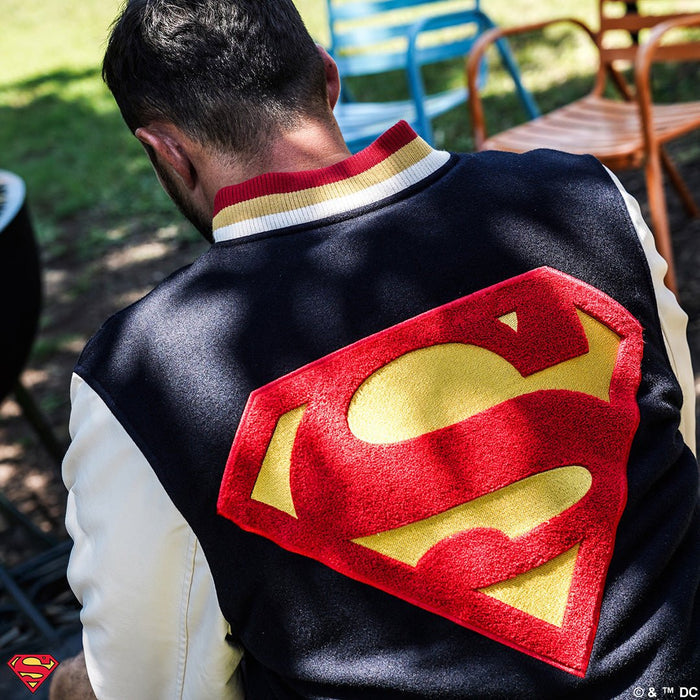 Superman Classic Varsity Jacket - Heroes & Villains-DC Comics-Varsity Jacket