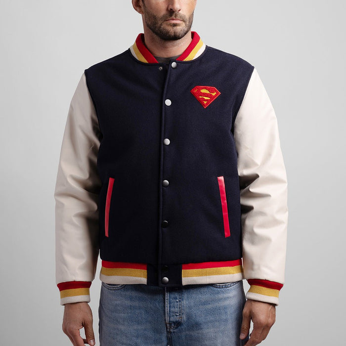 Superman Classic Varsity Jacket - Heroes & Villains-DC Comics-Varsity Jacket