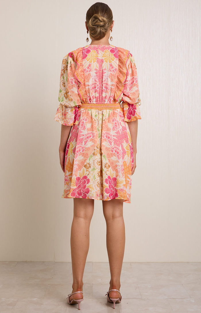 Tara Chiffon Dress, color_pink