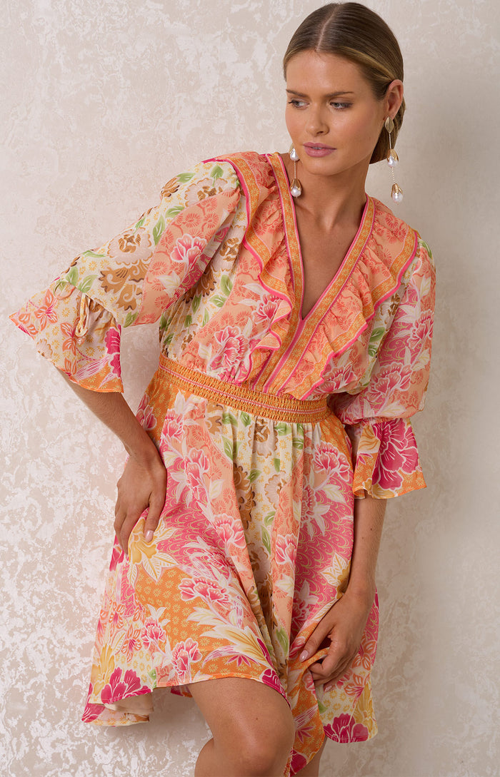 Tara Chiffon Dress, color_pink