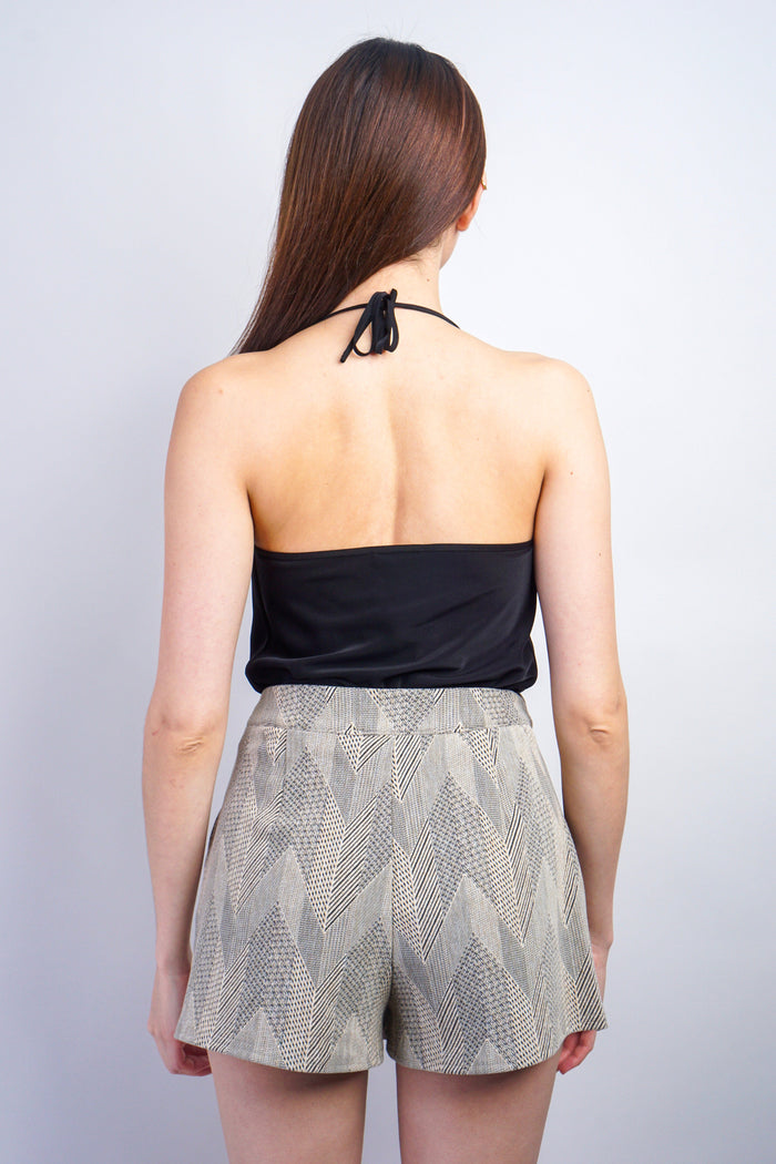 Private Label SKIRTS Taupe Chevron Skort