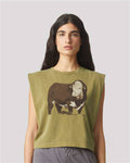 The Hereford Boxy Tank- Olive Green