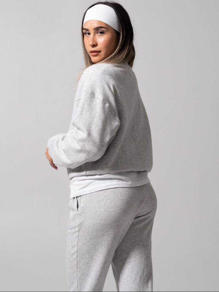 Threads Crew Pullover - Heather Grey