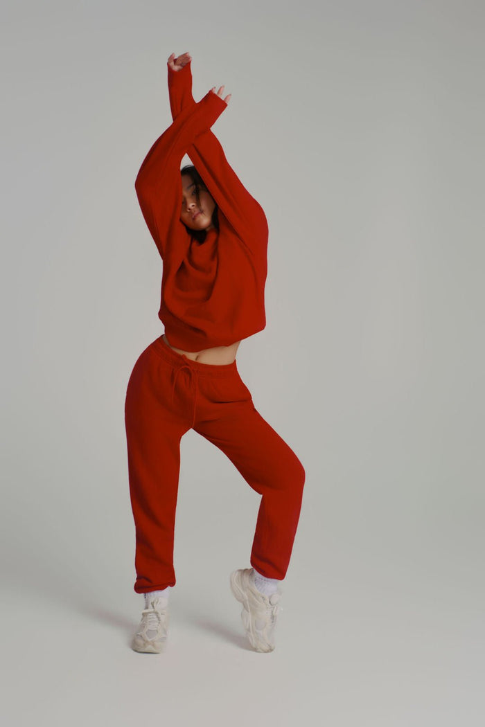 Threads Jogger Sweatpant - Lipstick Red