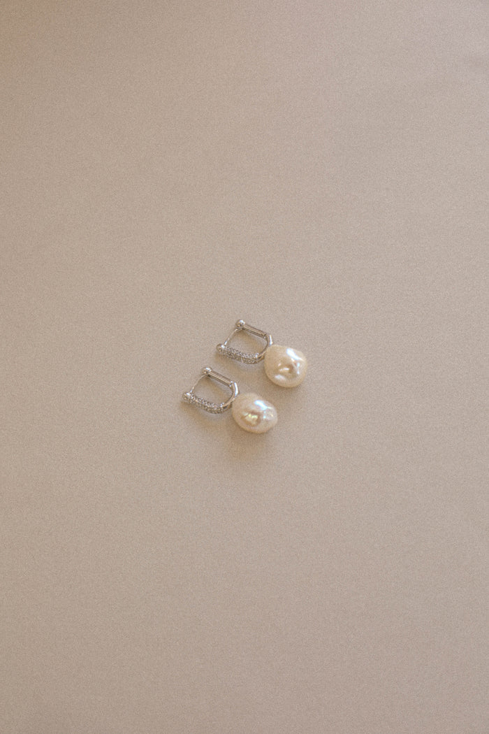 Tidal Earring Silver - Jewellery - Bianc