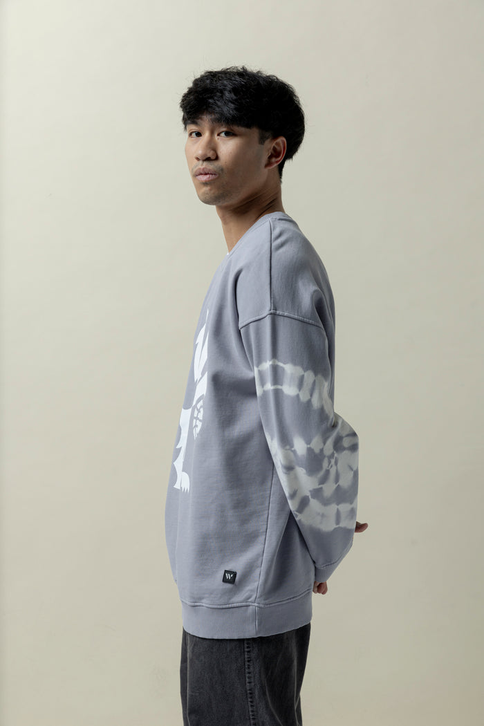 Tie Dye Sleeve Crewneck