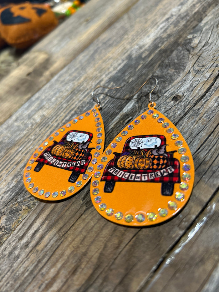 Trick or Treat Truck Earrings