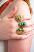 Private Label RINGS Turquoise Turquoise 7-Balls Ring