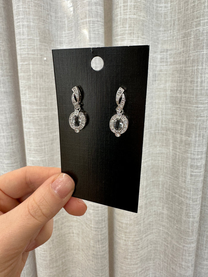 Twisted Silver Drop Earring - Jewellery - Honey Fawn