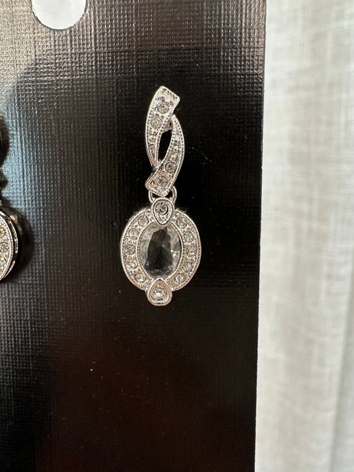 Twisted Silver Drop Earring - Jewellery - Honey Fawn