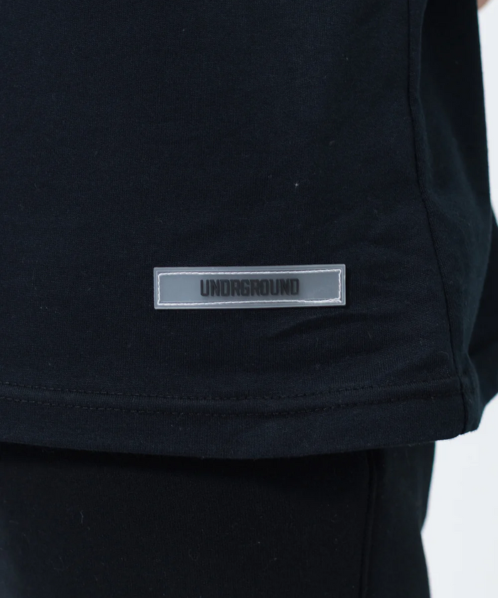 UNDRGROUND Double Print Box Fit Tee (Black)