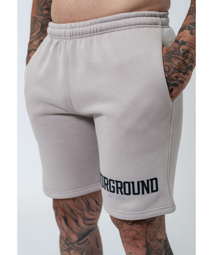 UNDRGROUND Double Print Cotton Shorts (Taupe)
