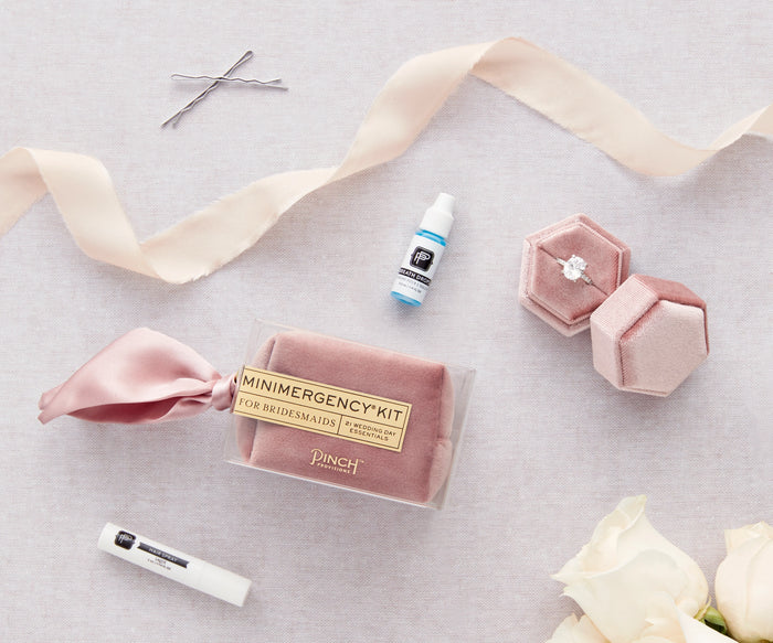 Velvet Minimergency Kits for Bridesmaids Dusty Pink - Giftware - Pinch Provisions