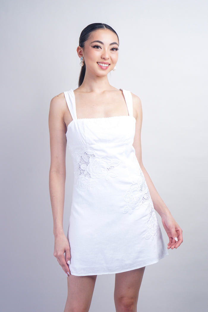 White Embroidery Dress