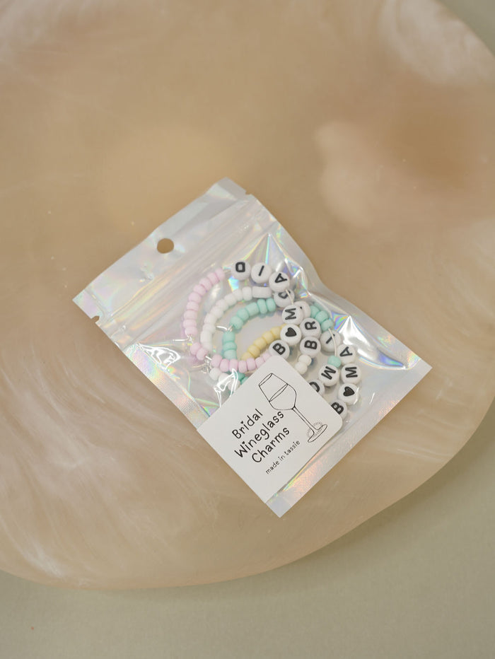 Wineglass Charm - Bridal Party - Giftware - Honey Fawn