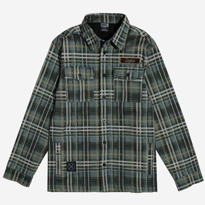Wolverine Heavyweight Cotton Shirt Jacket - Heroes & Villains-Marvel-Shacket